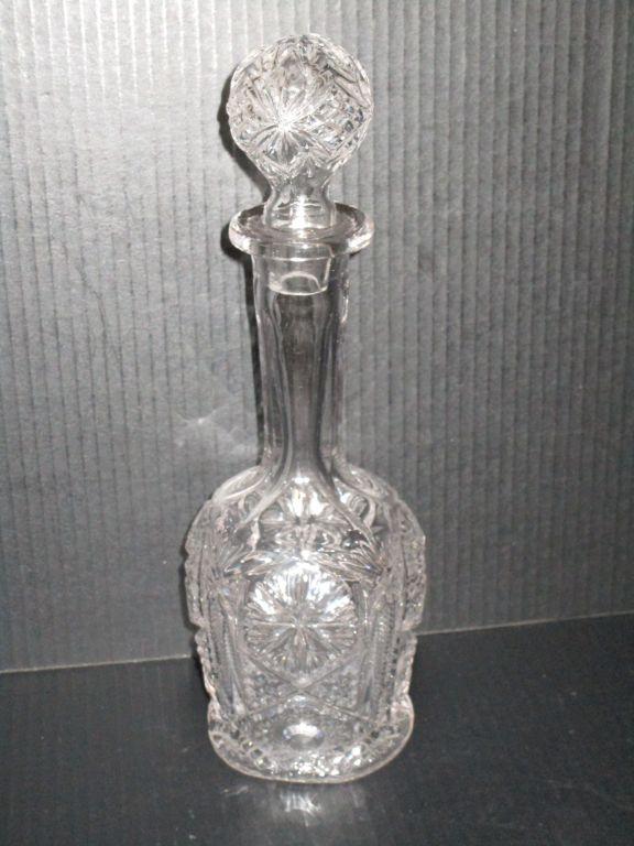 11" Pressed Glass Decanter