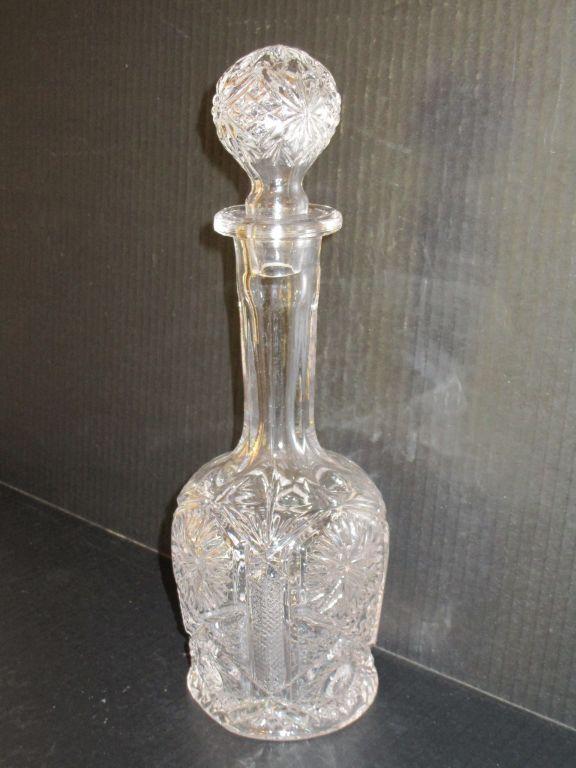 11" Pressed Glass Decanter