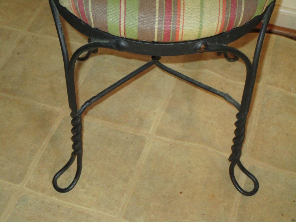 Bent Iron Ice Cream Parlor Set - Table w/ 4 Chairs