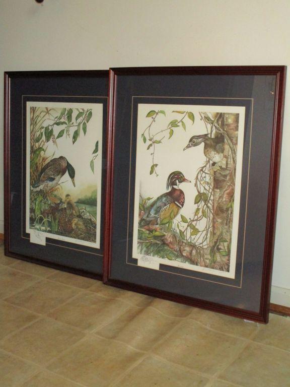 Lovely Pair of Wildlife Prints Artist Signed & Numbered, "Pamela Rattray Brown"