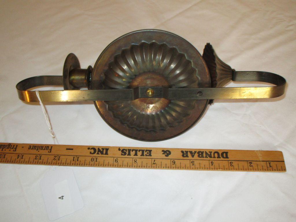 Colonial Type Tin Candle Sconce