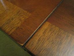 Beautiful Mahogany Double Pedestal Table w/ Banded Inlay