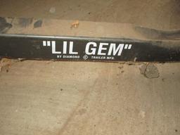 Lil Gem Utility Trailer By Diamond Trailer Mfg. VIN ID # 46UFU0917V1052812