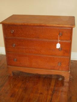 3 Drawer Wooden Chest