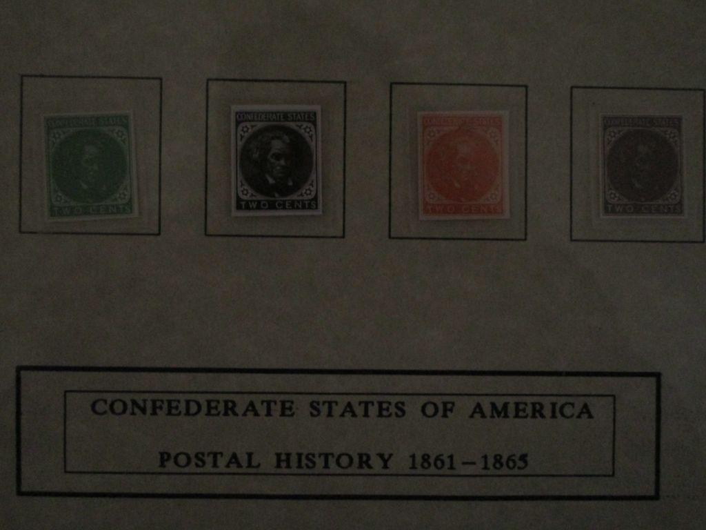 Framed Confederate States of American Postal History 1861-1865 - Stamps & Other