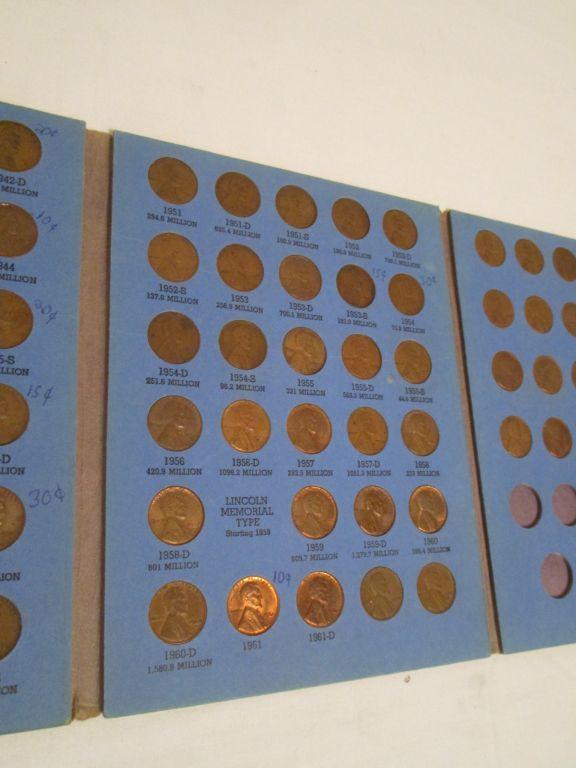 Lot - Lincoln Cent Collection Books