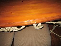 Ashley Furniture Co. Dining Table & Chairs - Ornate Metal Base Table w/