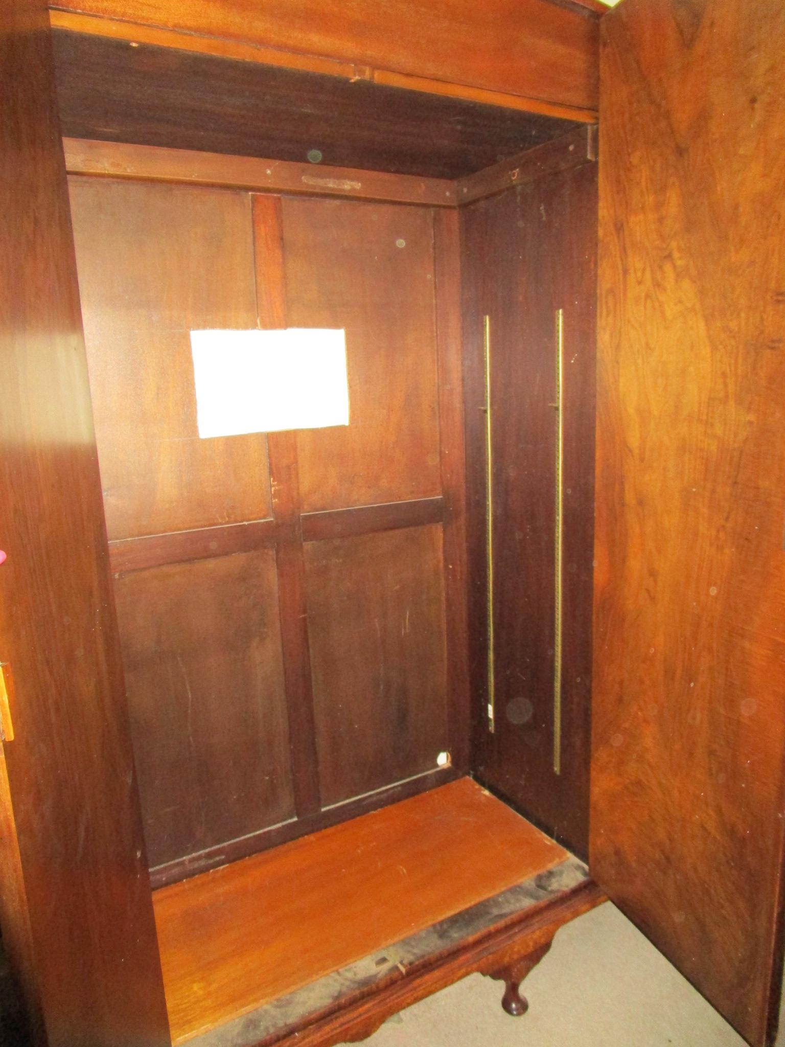 Beautiful Early Armoire w/Birdseye Maple Veneer.  Converted to TV Cabinet