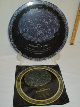 Lot - Start Finders 1) Smithsonian 13" Dia. 2) Philips Planisphere