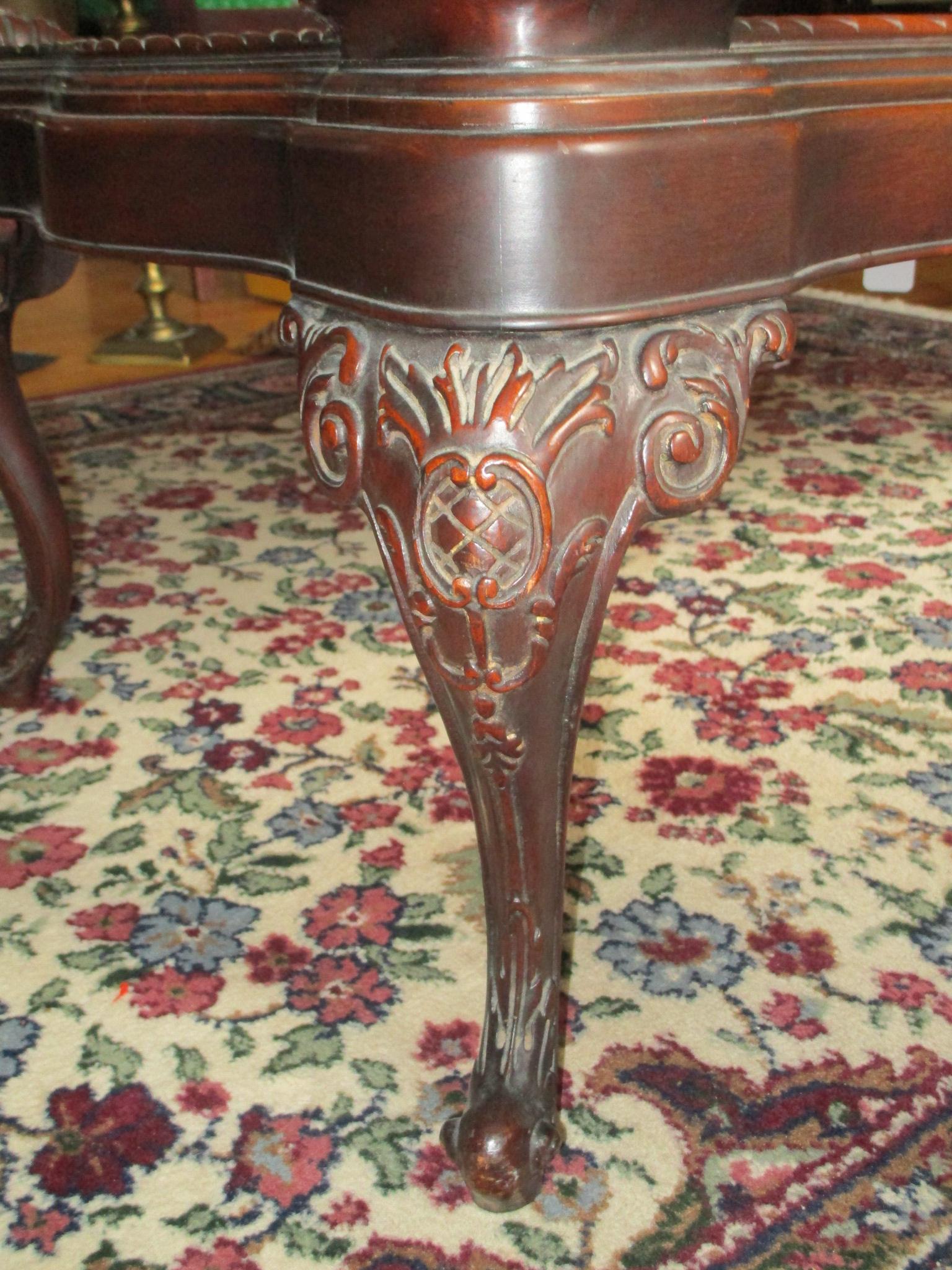 Mahogany Heavily Carved Coffee Table