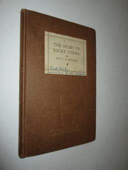 Vintage Book "The Story of Lucky Strike" by Roy C. Flannagan - New York Worlds Fair Edition