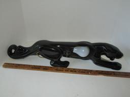 1950'sCeramic Black Panther TV Lamp