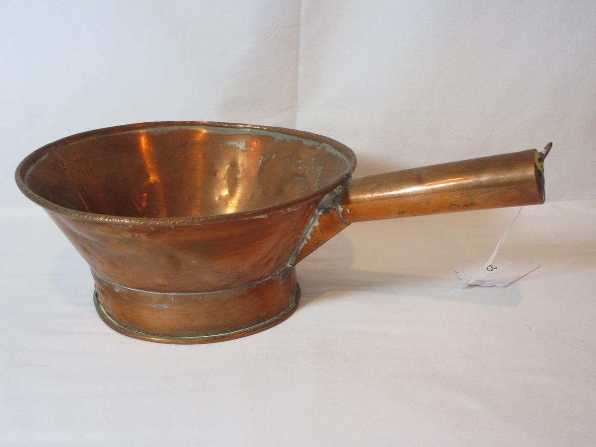 Early Copper One Handled Pot