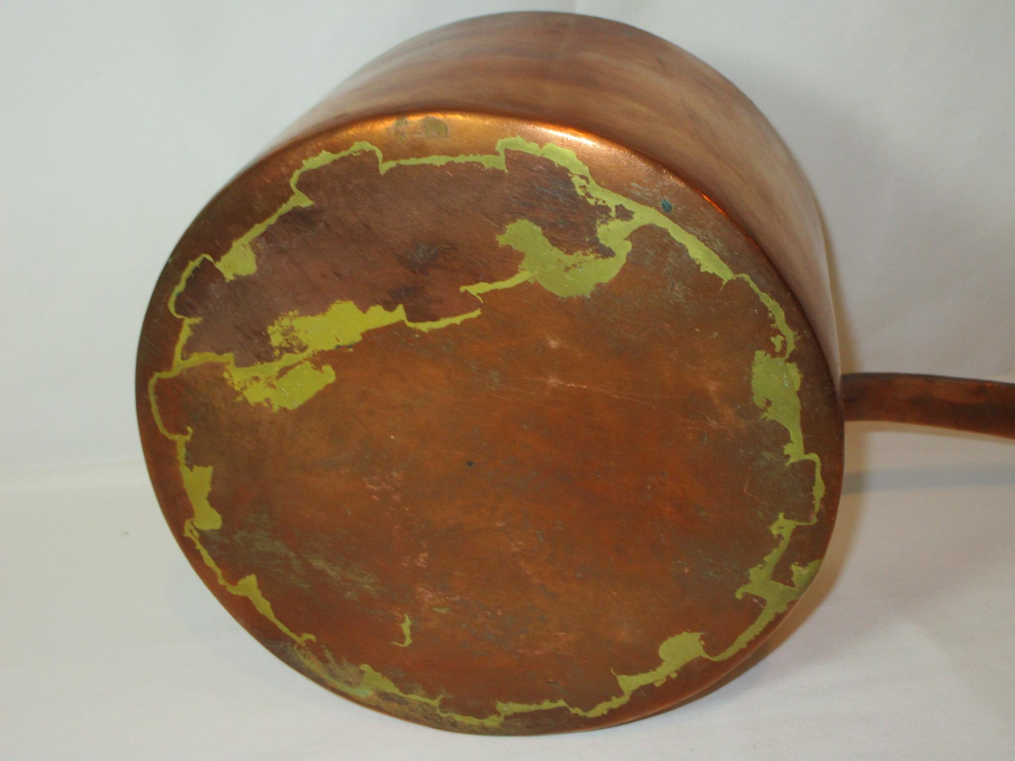 Early Copper Pot w/ Handle