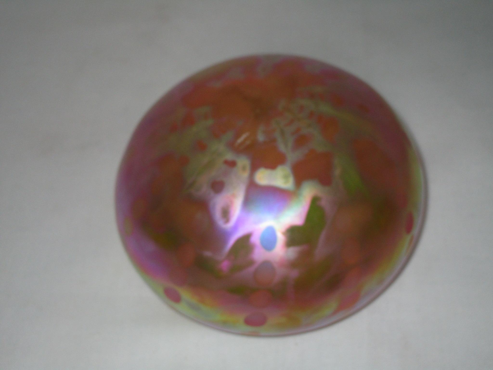 Carnival Glass Marigold Paperweight