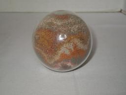 Decorative Paperweight- Filled w/ Colorful Sand