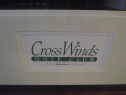 Cross Winds Golf Club Print - Framed - 25 1/4" X 32"