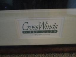 Cross Winds Golf Club Print - Framed - 25 1/4" X 32"