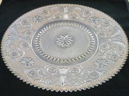 Sandwich Glass Platter  16"