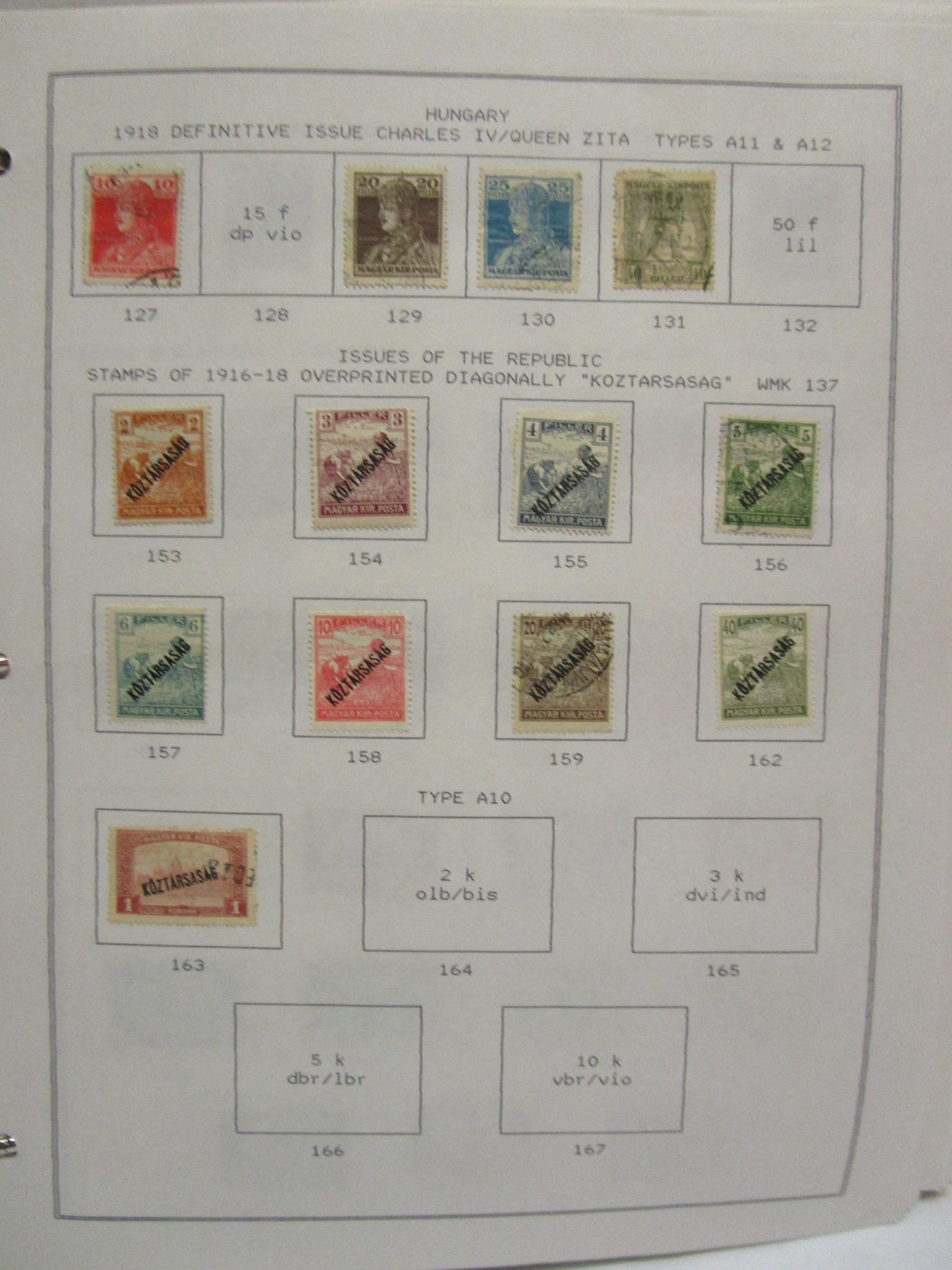 HUNGARY 1874-1980 MINT AND USED REGULAR ISSUES SOME BACK OF BOOK