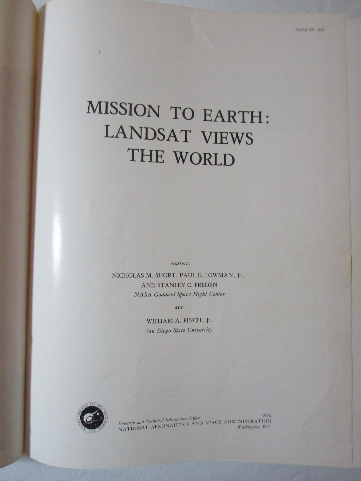 Coffee Table Book - Mission to Earth: Landsat Views The World