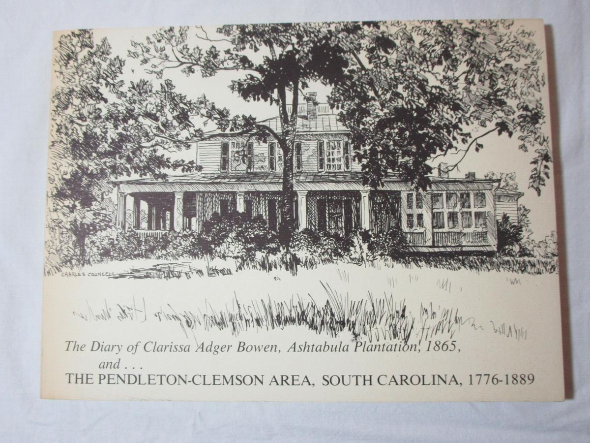 Paper Back Edition - The Diary of Clarissa Adger Bowen, Ashtabula Plantation,