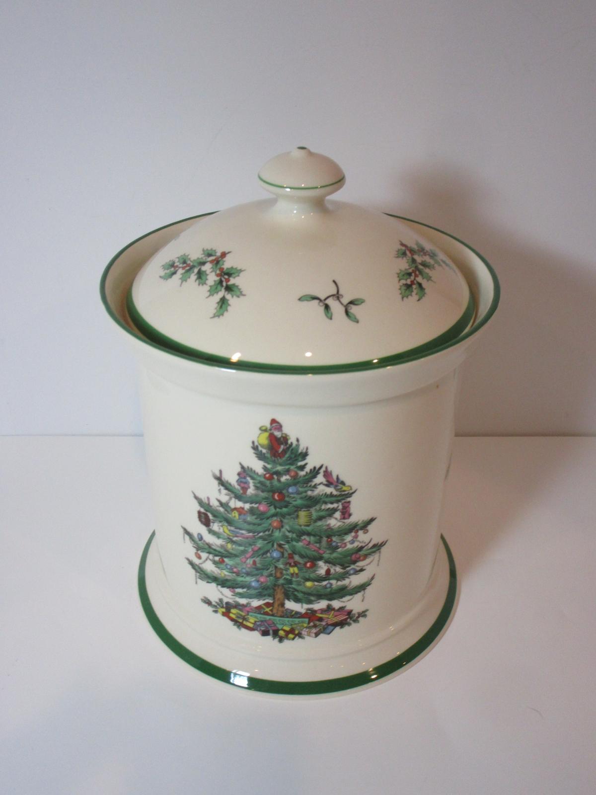 Spode "Christmas Tree" - Cookie Jar   9 1/2" to Finial