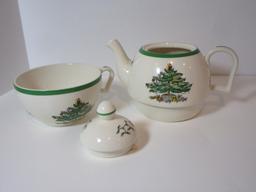 Spode "Christmas Tree" - Individual Stacking Tea Pot & Cup
