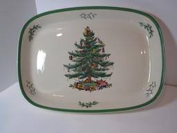 13 1/2" Spode "Christmas Tree" - Rectangular Casserole - Oven to Table