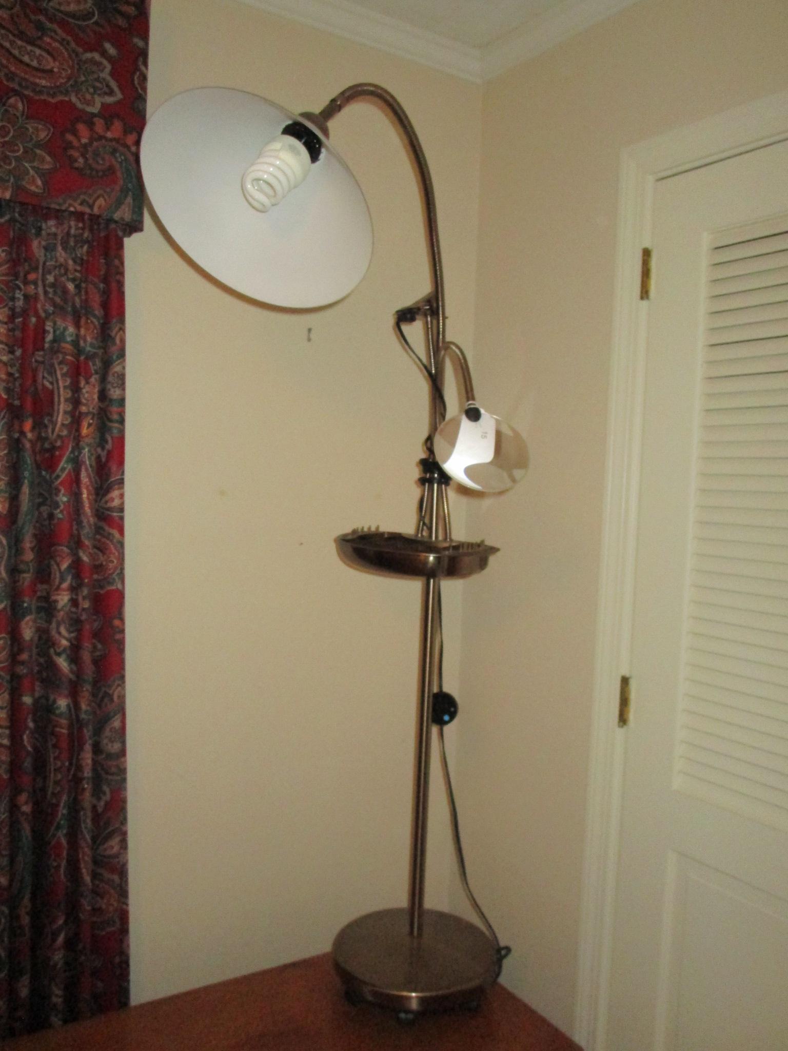 Sewing/Magnifier Floor Lamp    57 1/2" T  Approx.