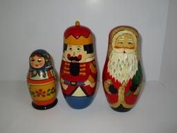 Set of 3 Nesting Dolls - See pictures