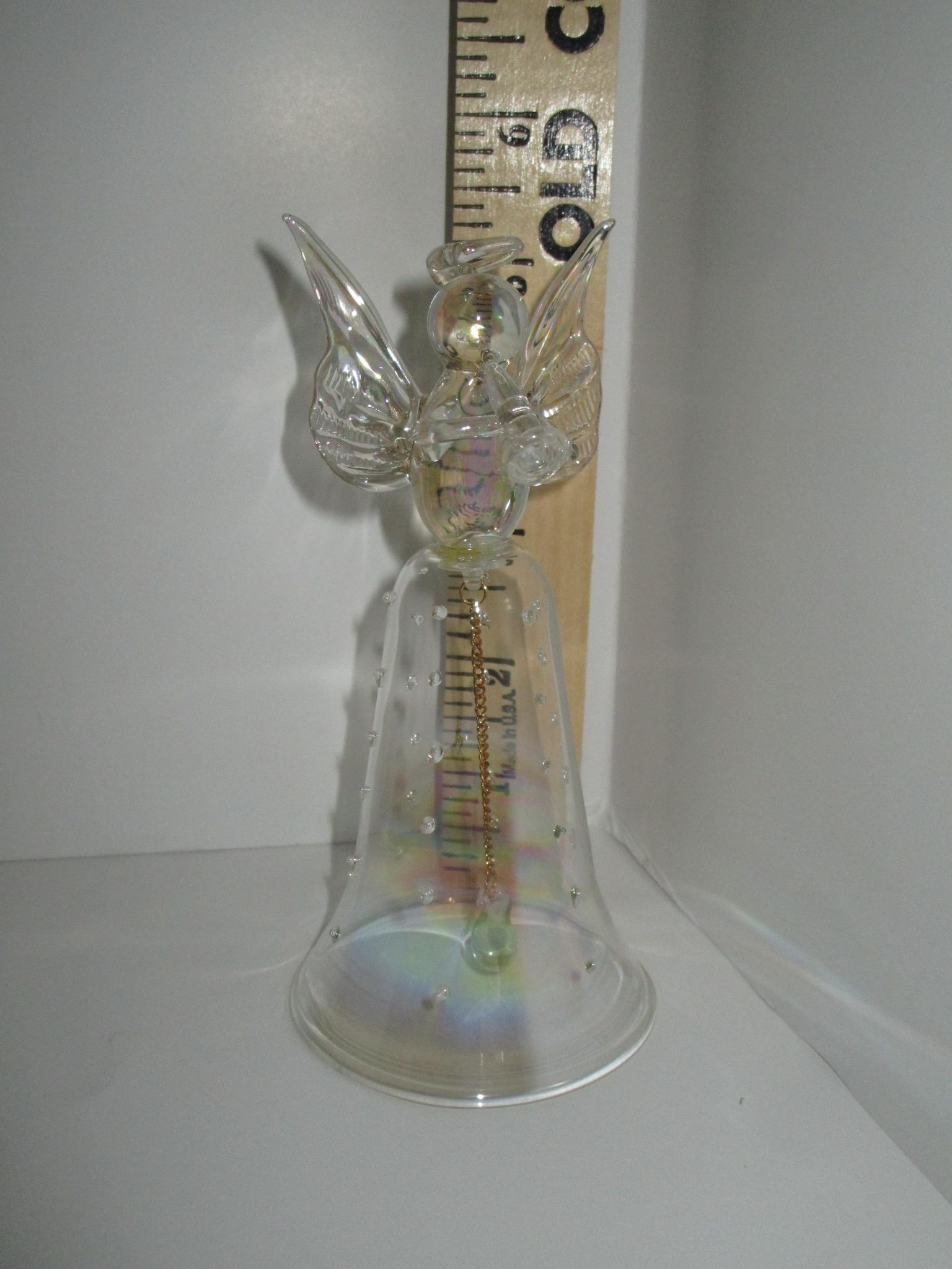 Crystal Angel Bell - Dainty  5 1/2"