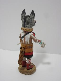 Kachina Doll - Donkey by Roxie Pela - Hopi   Approx. 7 5/8".  Item in right hand