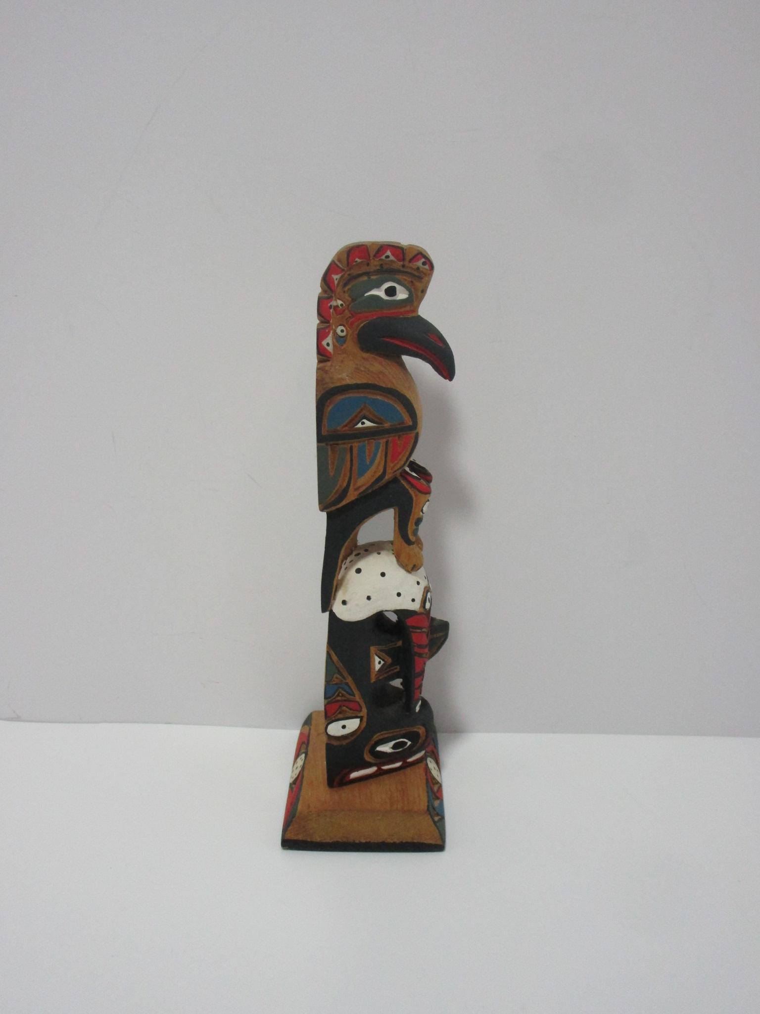 Hand Carved King Orca Kachina Doll.  6 5/8"  Artist Signature Carved on Back