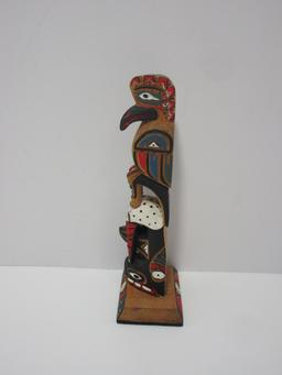 Hand Carved King Orca Kachina Doll.  6 5/8"  Artist Signature Carved on Back