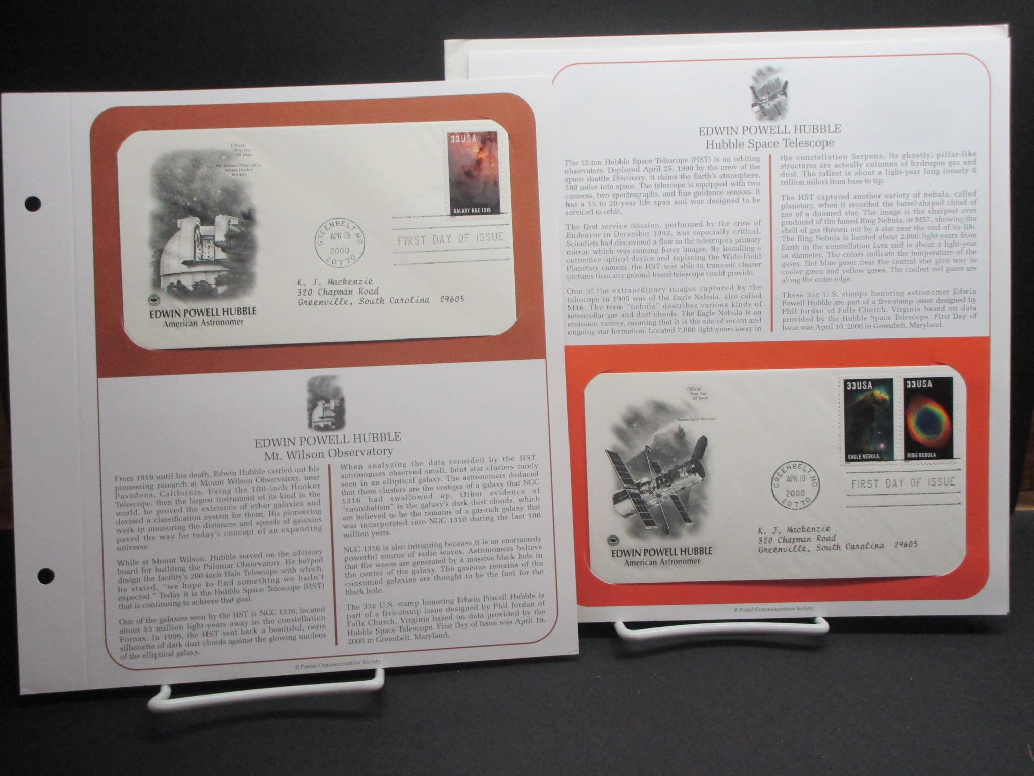 1st Day Covers - 2000     Postal Commemorative Society Cachets & Display Pages