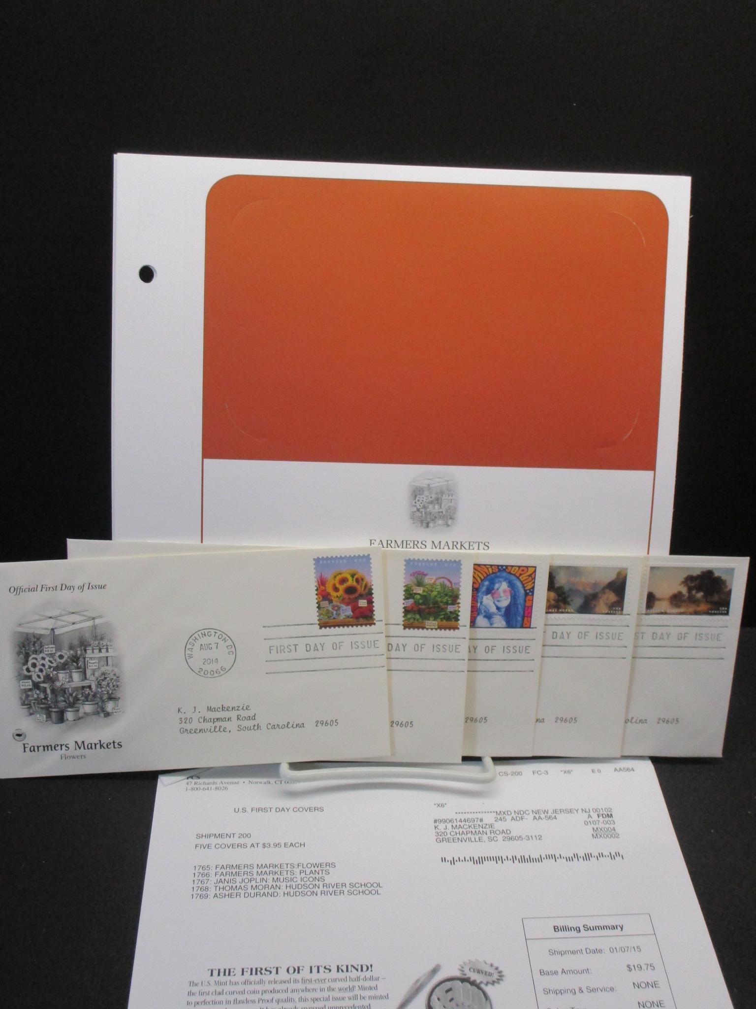 1st Day Covers - 2014     Postal Commemorative Society Cachets & Display Pages