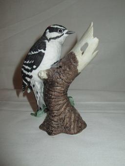 Lenox Porcelain Downy Woodpecker Figurine © 1989  5"