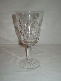 Lot - 7 Waterford Crystal Wine Glasses - Rare Ashling Pattern