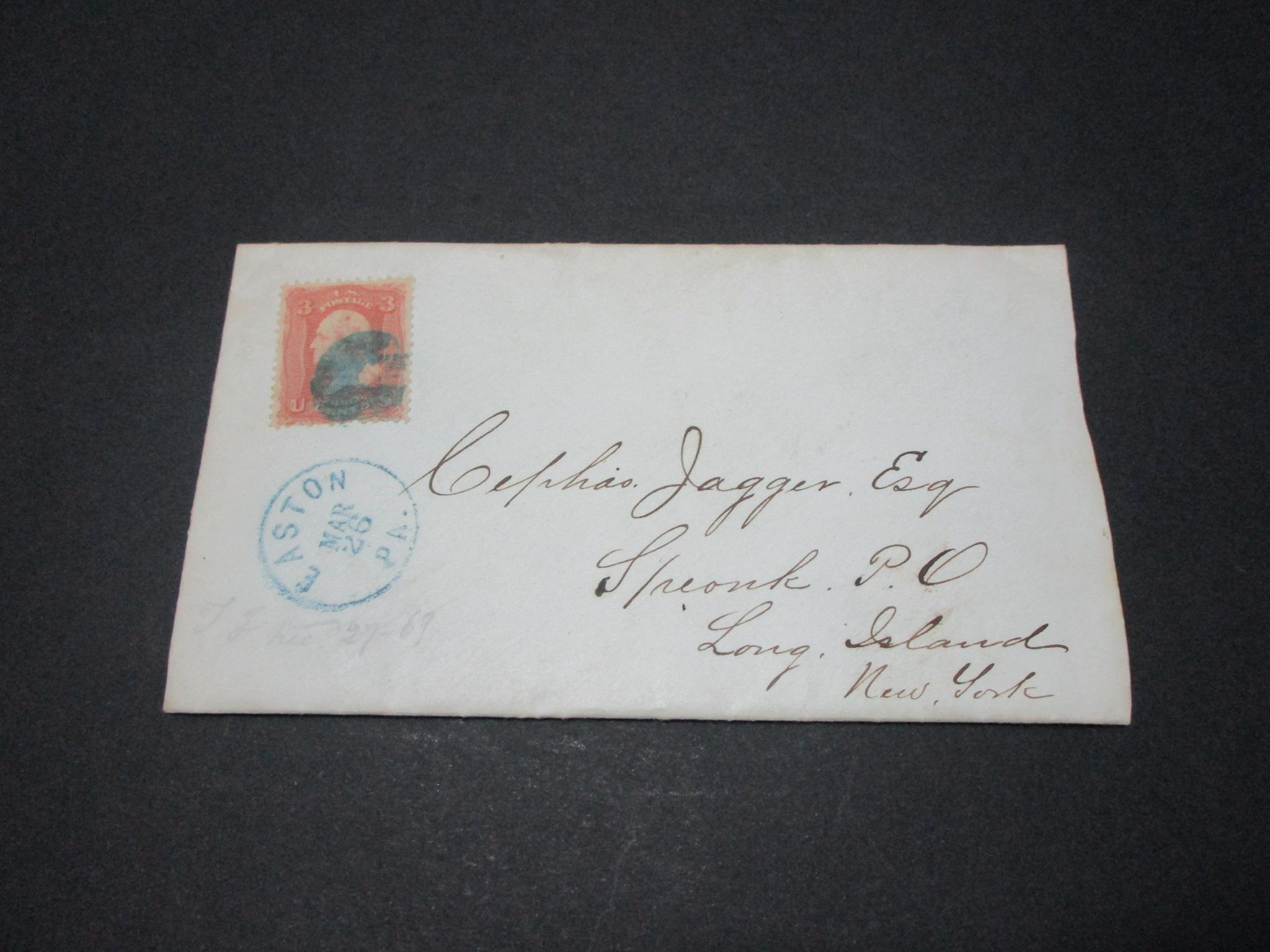 Scott 64 - Post Civil War Letter Dated March 26, 1869.  Letter Included