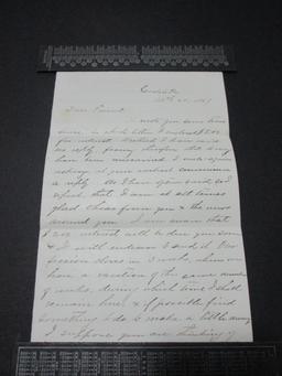 Scott 64 - Post Civil War Letter Dated March 26, 1869.  Letter Included