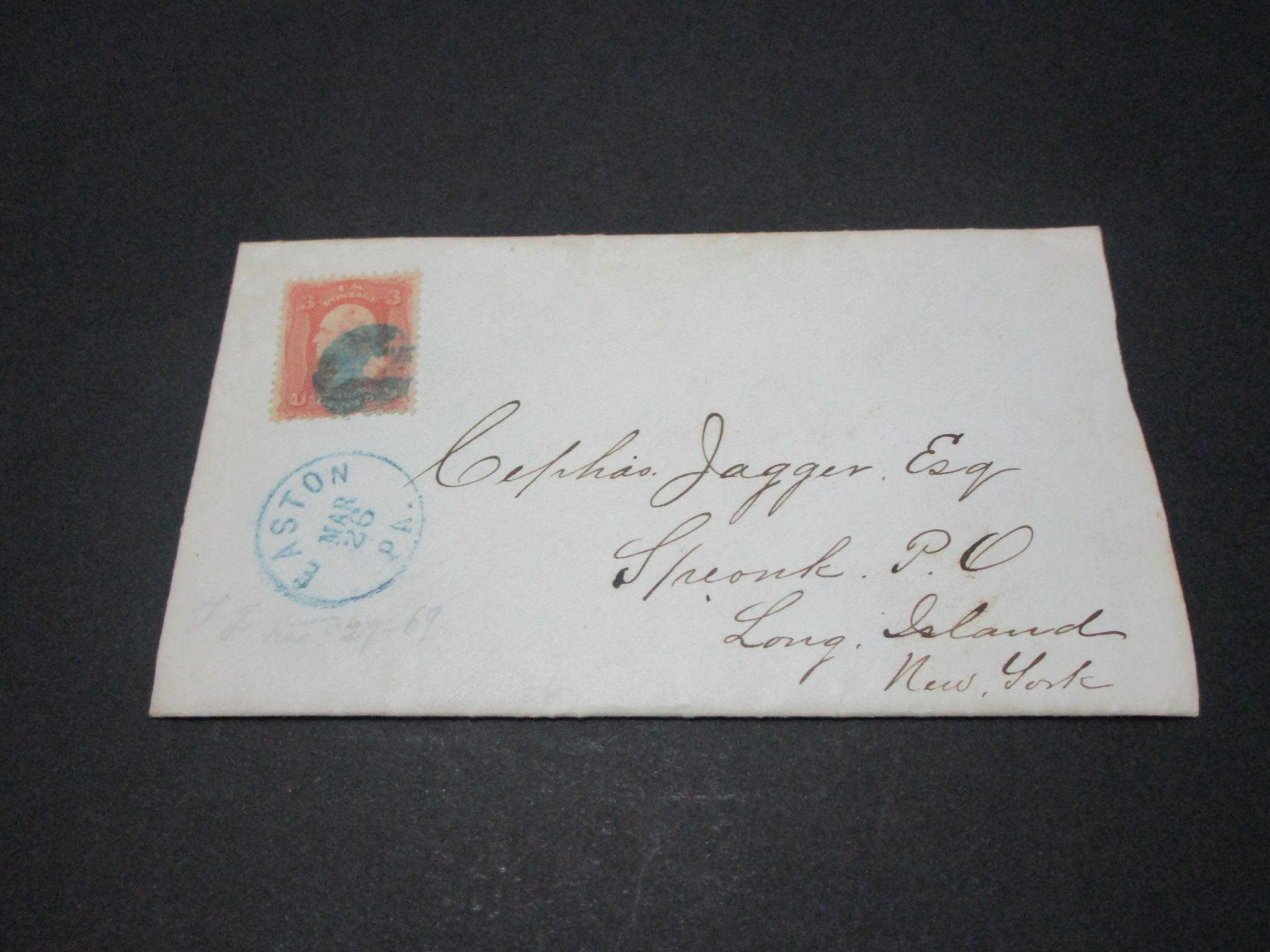 Scott 64 - Post Civil War Letter Dated March 26, 1869.  Letter Included