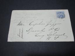 Scott 112 - Post Civil War Letter From Union Soldier in Easton, PA