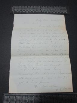 Scott 11 - Pre Civil War Letter.  Pen Cancelled Dated March 14, 1856.