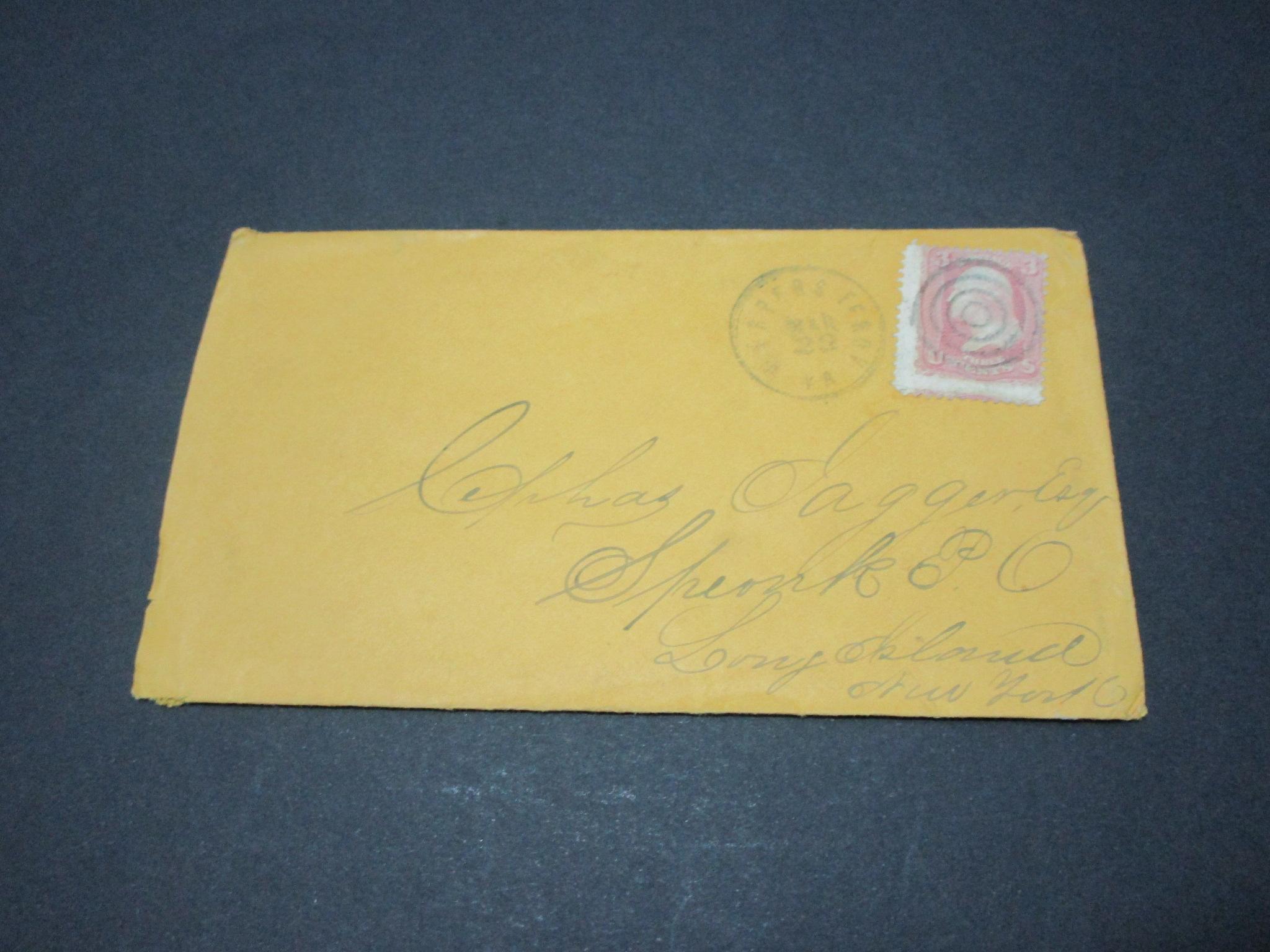 Scott 64 - Letter Postmarked Harpers Ferry, VA