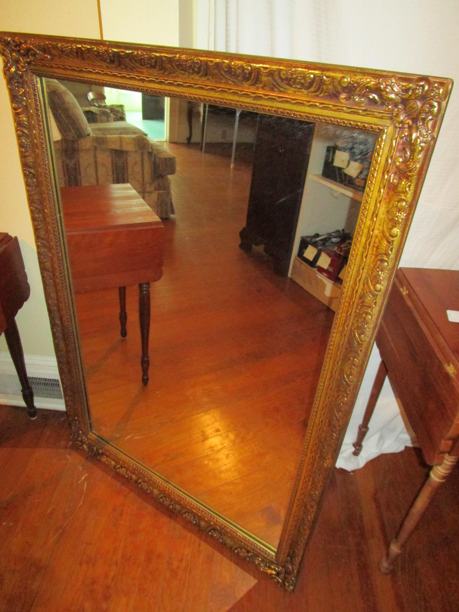 Gilt Framed Mirror - 47 1/4" X 33"