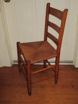 Oak Chair w/ Rush Seat