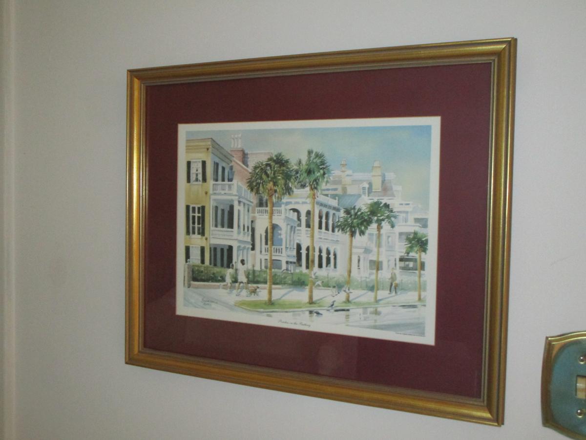 Porches on the Battery Charleston Print by Emerson