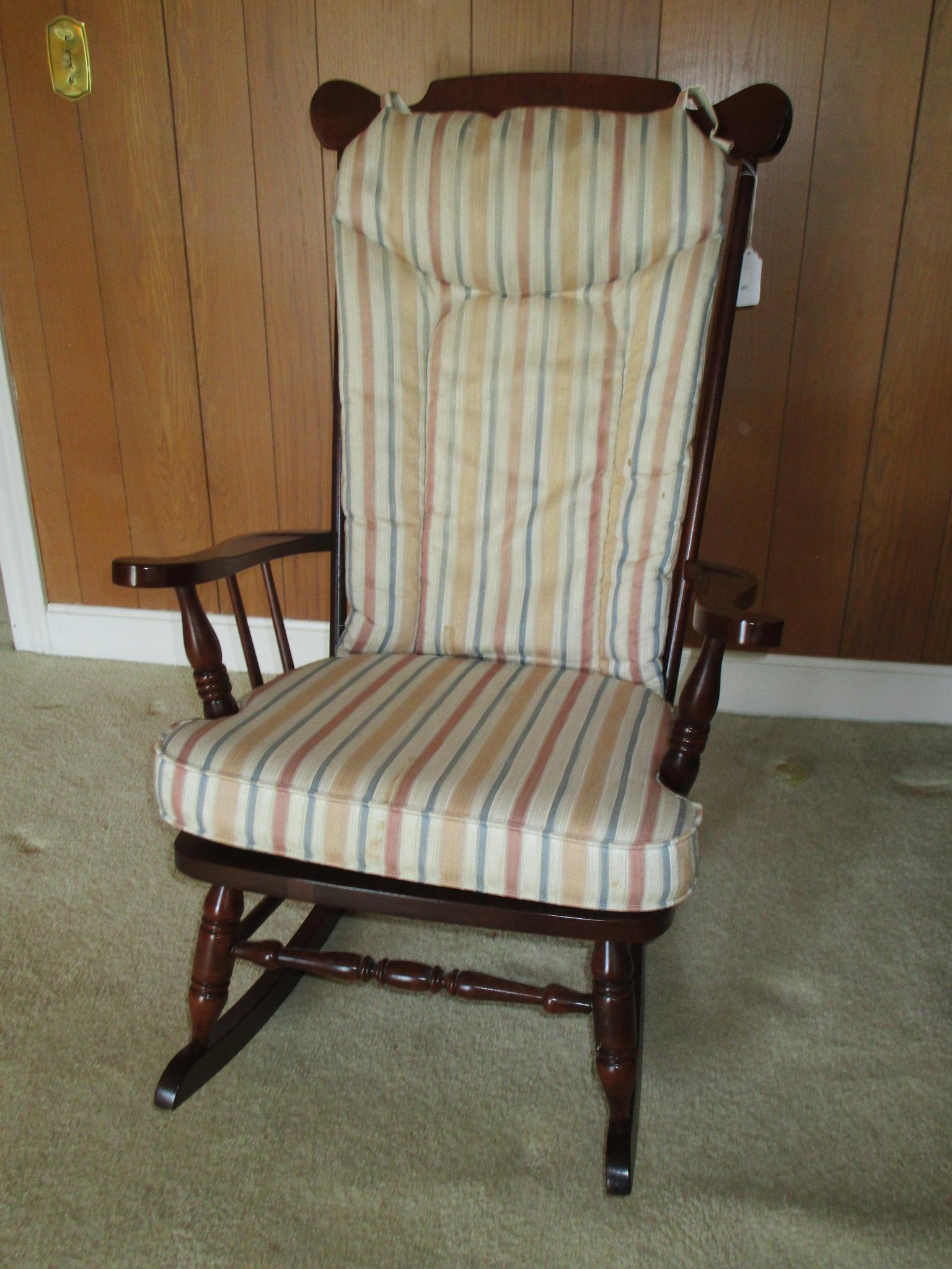 Mahogany Spindle Back Rocker