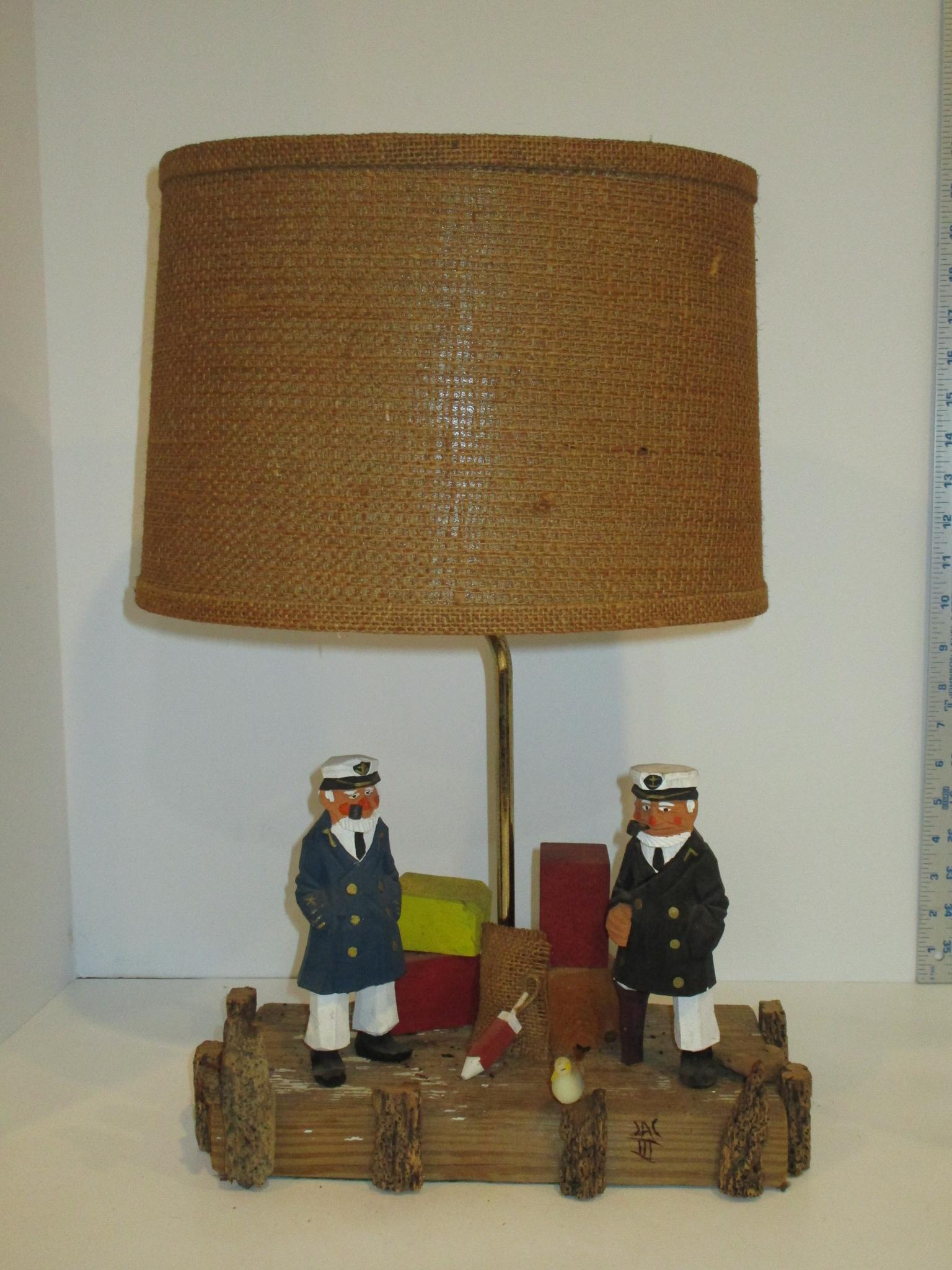 Decorative Sea Captain Design Lamp 19"